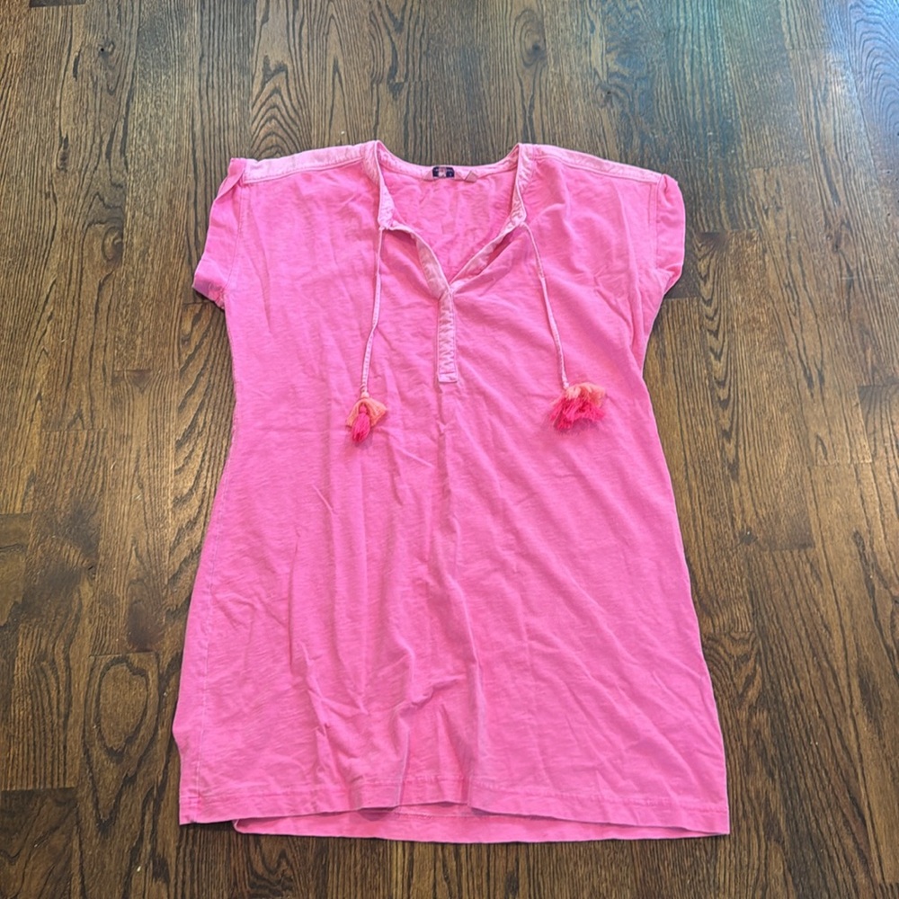 Vibrant Pink Casual Dress women’s vineyard Vines Xl